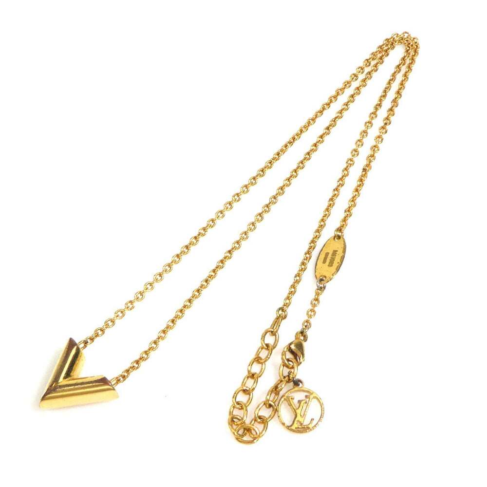 LOUIS VUITTON Gold Necklace - Picture 10 of 11